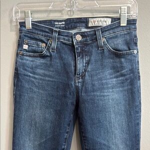 Ag Adriano Goldschmied Blue Straight Leg Jeans
